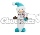 Vánoční Xmas SNOWMAN, plyšový sněhulák s pet lahví uvnitř, 38 cm