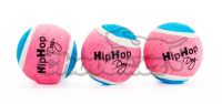 Tenisový míč neonový ve tmě svítící,pískací 5 cm (3 ks/bal) HIPHOP DOG