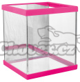 Akvárium Betta růžové 15x14x17cm
