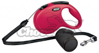 FLEXI vodítko Classic set lanko s multiboxem červené 5m/20kg lanko