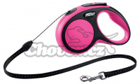 FLEXI vodítko New Comfort lanko růžové M 5m/20kg