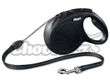 Flexi vodítko NEW classic M 20kg/8m černé šňůra