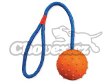 Trixie míč gumový na provaze 6x30cm