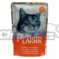 Plaisir Cat kapsička hovězí + krůtí 100g